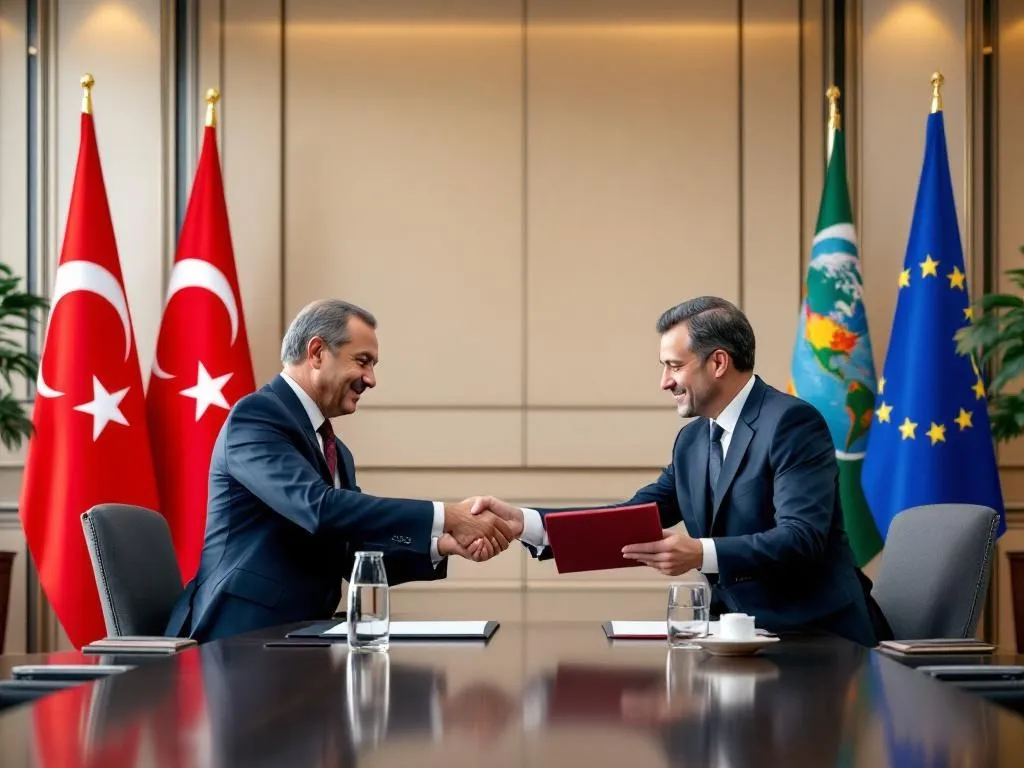Vue panoramique d'Istanbul et du détroit du Bosphore