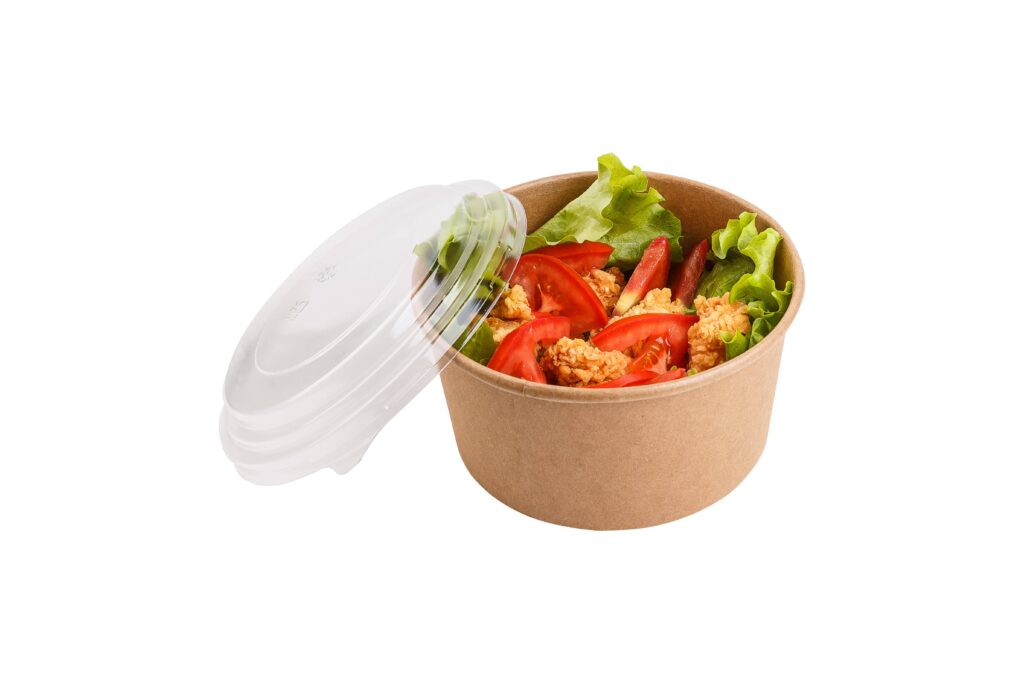 Round containers   with plastic lid